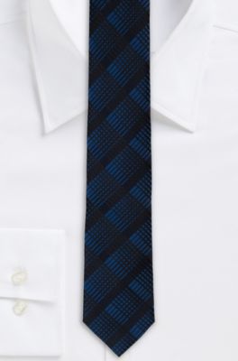 '6 cm Tie' | Skinny Tonal Plaid Tie