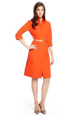 'Dashina' | Stretch Cotton-Blend Belted Dress