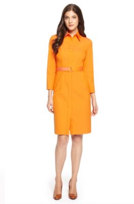 'Dashina' | Stretch Cotton-Blend Belted Dress
