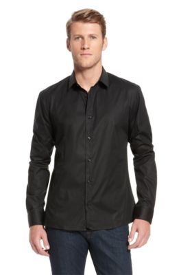 'Eneon ' |  Slim Fit, Stretch Cotton Casual Shirt