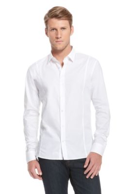'Eneon ' |  Slim Fit, Stretch Cotton Casual Shirt
