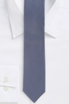'6 cm Tie' | Skinny, Silk Diagonal Stripe