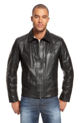 'Garrin' | Leather Perforated Jacket