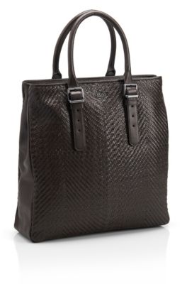 'Corling' | Braided Leather Top Handle Bag
