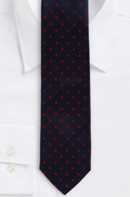 '7.5 cm Tie' | Slim, Silk Diamond Print