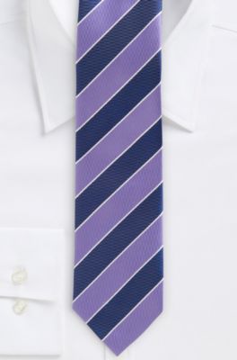 '7.5 cm Tie' | Slim, Silk Wide Diagonal Stripe 