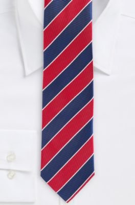 '7.5 cm Tie' | Slim, Silk Wide Diagonal Stripe 