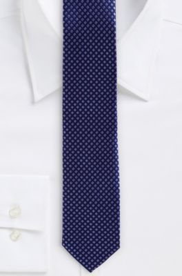 '6 cm Tie' | Skinny, Silk Diamond Print 