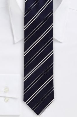 '7.5 cm Tie' | Slim, Silk Diagonal Stripe