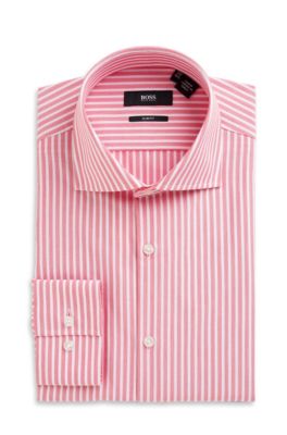 'Jaron' | Slim Fit, Spread Collar Cotton Dress Shirt