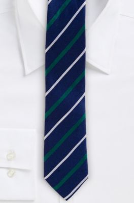 '6 cm Tie' | Skinny, Silk Diagonal Stripe 