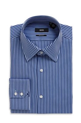 'Enzo' | Classic Fit, Modified Point Collar Cotton Dress Shirt
