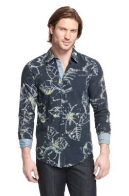'Cliff' | Slim Fit, Cotton Printed Casual Shirt