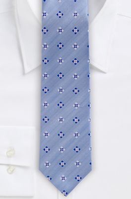 '7.5 cm Tie' | Slim, Silk Diamond Print