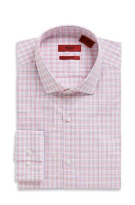 'Easton X' | Slim Fit, Cotton Check Print Dress Shirt