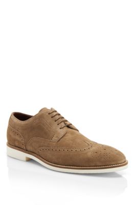 'Cortios' | Suede Oxford Shoe with Broguing