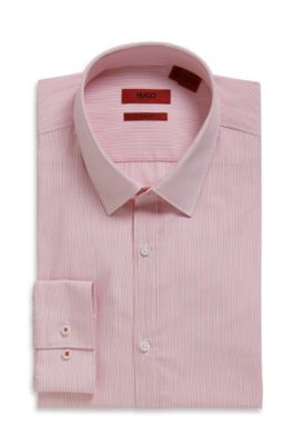 'Everett X' | Slim Fit, Striped Cotton Dress Shirt