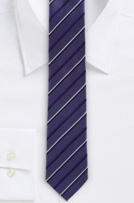 '6 cm Tie' | Skinny, Silk Diagonal Stripe
