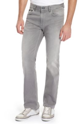'Maine' | Regular Fit, Stretch Cotton Straight Leg Jean