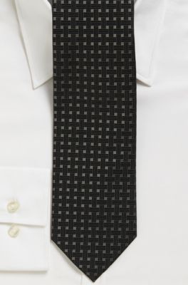 '7.5 cm Tie' | Slim, Silk Weave Print