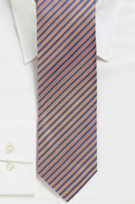 '7.5 cm Tie' | Slim, Silk Alternating Stripe