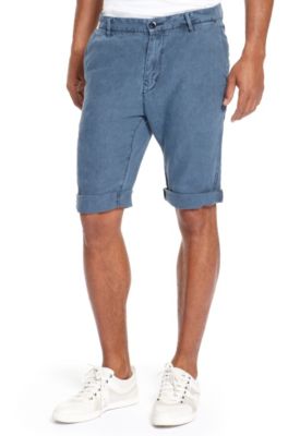 'Stimo' | Regular Fit, Linen Shorts