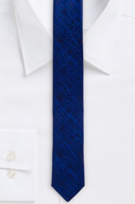 '4.5 cm Tie' | Extra Skinny, Silk Graphic Print