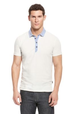 'Salino' | Slim Fit, Cotton-Blend Polo Shirt