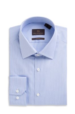 'Thob' | Shaped Fit, Modified Point Collar Cotton Dress Shirt