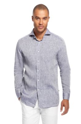 'Arnault' | Regular Fit, Linen Casual Shirt