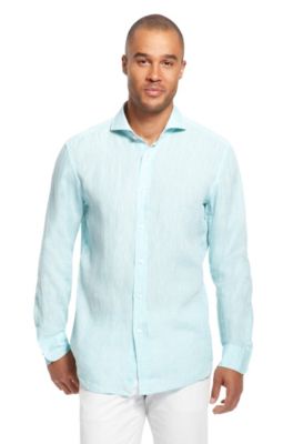 'Arnault' | Regular Fit, Linen Casual Shirt
