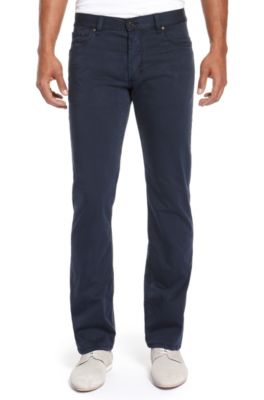 'HUGO 677/8 ' | Slim Fit, Straight Leg Stretch Cotton Jeans