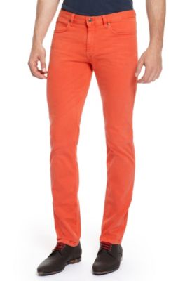 'HUGO 708' | Slim Fit, Stretch Cotton Jeans