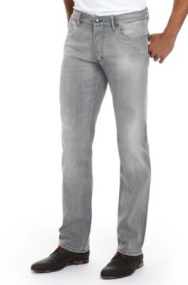 'Hugo 677/8' | Slim Fit, Straight Leg Stretch Cotton Jeans