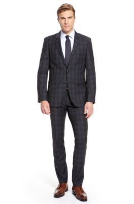 'Ryan/Win' | Extra Slim Fit, Virgin Wool Plaid Suit