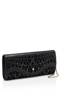 'Flavie' | Lasered Leather Clutch