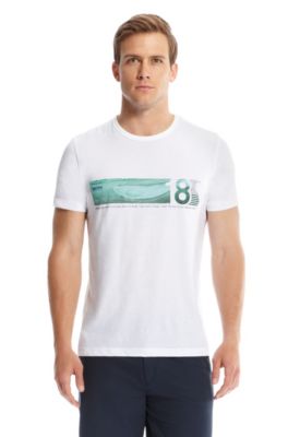 'Tee MK' | Cotton Graphic Print T-Shirt