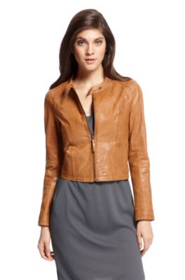 BOSS Orange Jacket, Leather &lsquo;Jelma&rsquo;