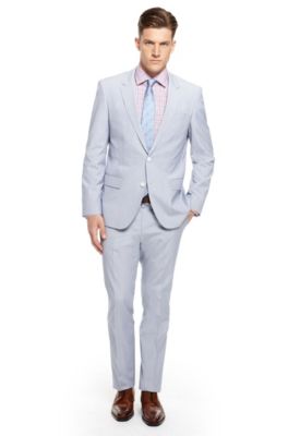'Huge/Genius' | Slim Fit, Stretch Cotton Suit