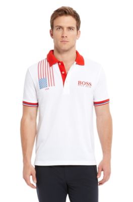 'Paddy Flag' | Modern Fit, Cotton Polo Shirt