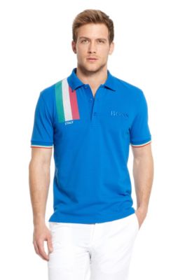 'Paddy Flag' | Modern Fit, Cotton Polo Shirt