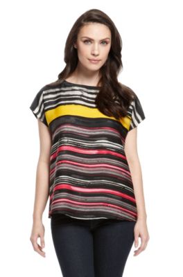 'Dovisa' | Striped Jersey Top