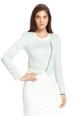 'Osaloni-W' | Cotton-Linen Cropped Jacket