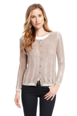 'Wantibe' | Cutout Cotton Knit Cardigan