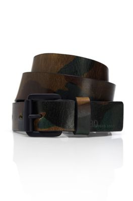 'Giltary' | Leather Camo Belt
