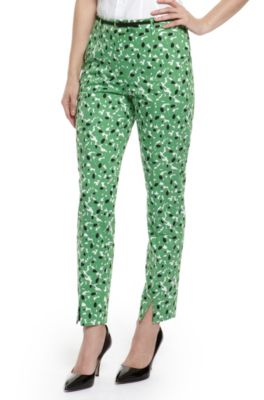 'Testelina' | Stretch Cotton Printed Pants