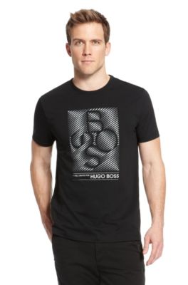 'Tee' | Stretch Cotton Graphic Print T-Shirt