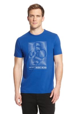 'Tee' | Stretch Cotton Graphic Print T-Shirt