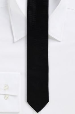 '6 cm Tie' | Skinny, Silk Textured Stripe