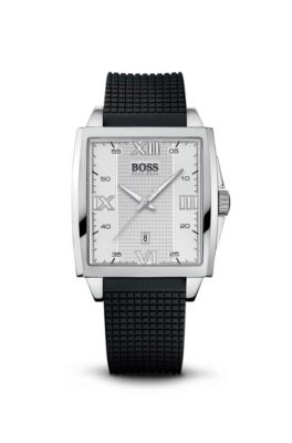 Silver Silicon Strap Motorsport '1512440' Watch